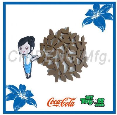 Tree Shapes Hollow Out Design Cup Coaster 15403