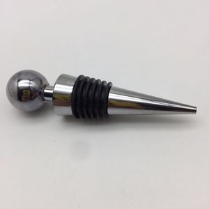 The pointy head  with a round ball Zinc Alloy bottle stopper 1614049