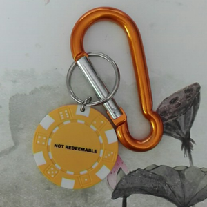 6cm bar keychain with wafer tag 1608018