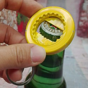 Zinc Alloy Bottle Opener Keychain 1613869