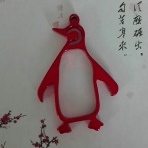 Aluminum penguin beer bottle opener 1612619