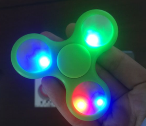 Stress Reliver Fidget Spinner with Plastic and LED three lights flash three speed 1933007